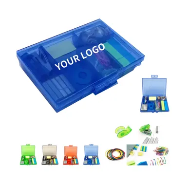 Mini Stationery Kit in a Hinged Transparent Case