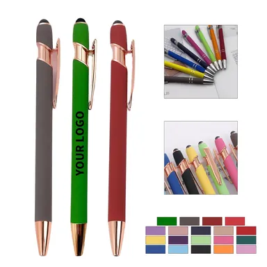 Ballpoint Stylus Pen with Rose-Gold-Tone Trim