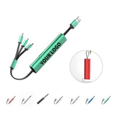 3-in-1 Charging Cable with Metal Case