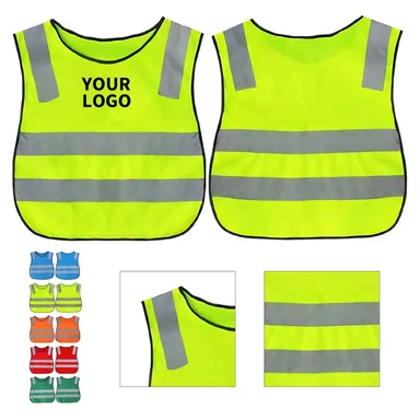 Youth Mesh Vest with Reflective Strips