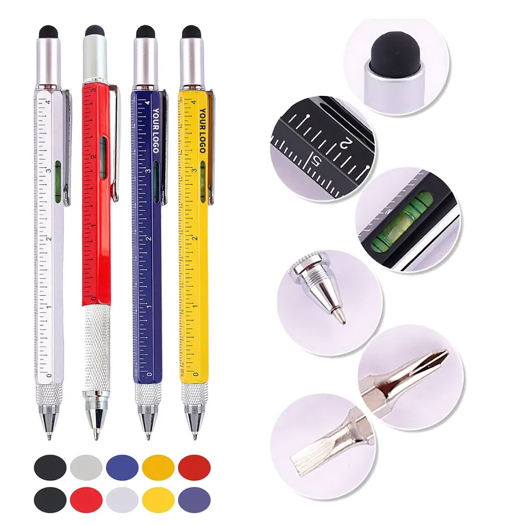 Twist-Action Ballpoint Pen with Ruler Markings · IMPOFF124 · image 1