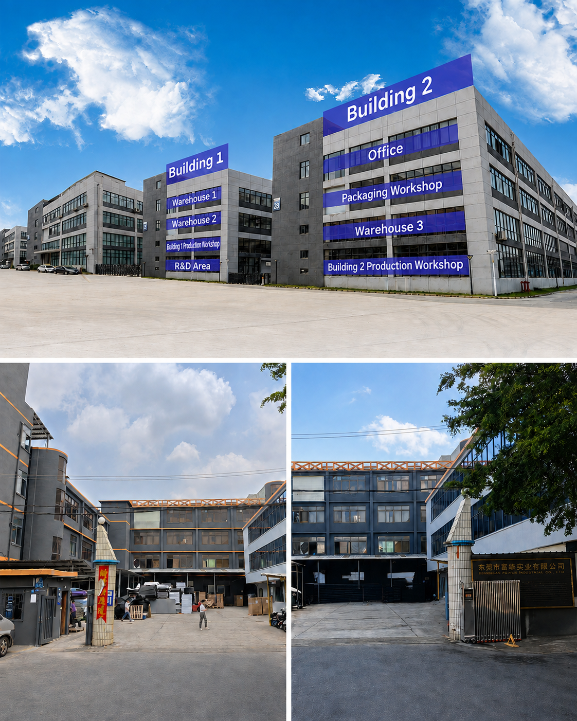 Factory exterior and production facilities